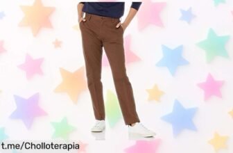 Increíbles pantalones chinos Amazon Essentials a un precio de ganga: ¡Resistentes, sin arrugas y con bolsillos seguros que te sorprenderán! No dejes pasar esta oportunidad.