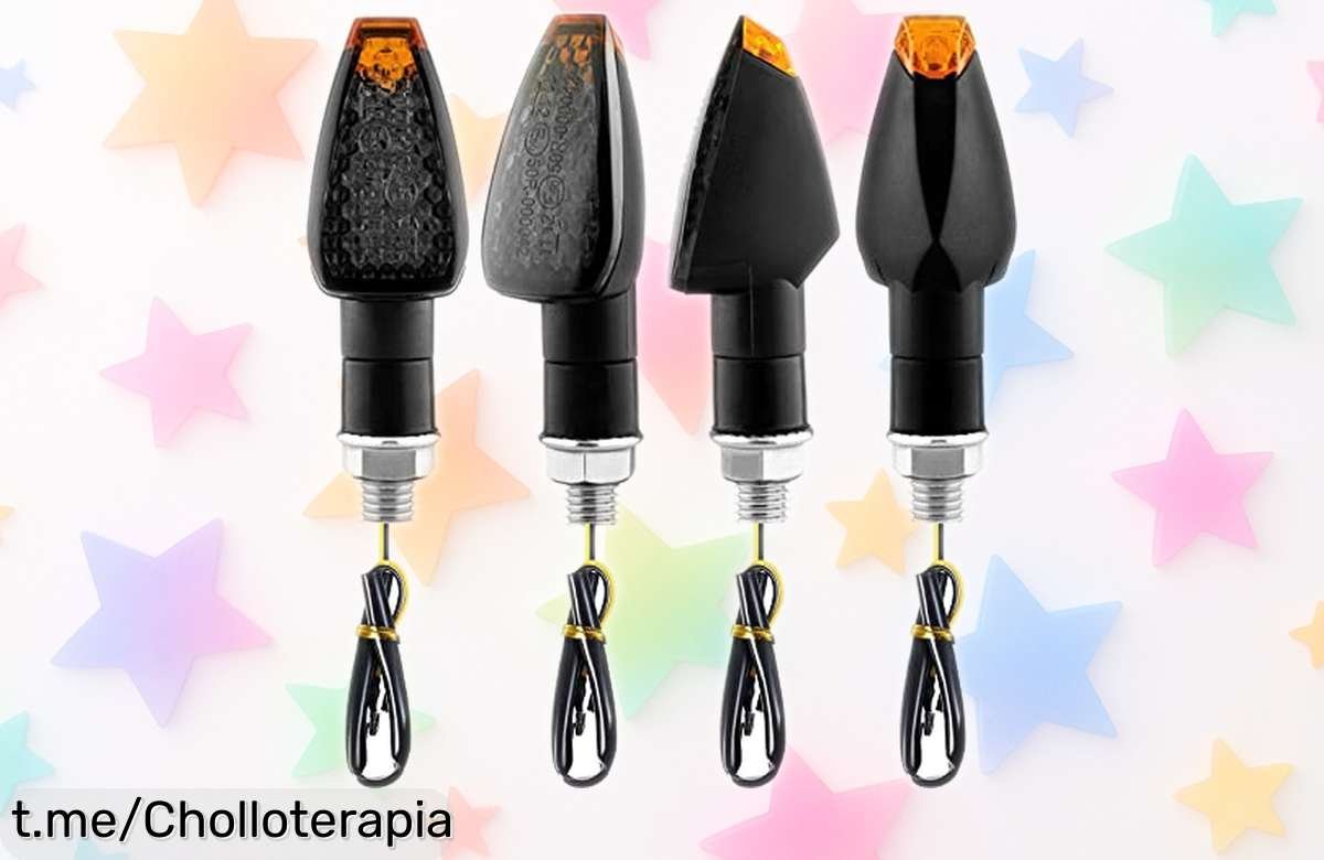 Intermitentes LED RUIZHI para moto en pack de 4, luz amarilla brillante y seguridad máxima a un precio increíble. ¡No dejes que te lo cuenten!