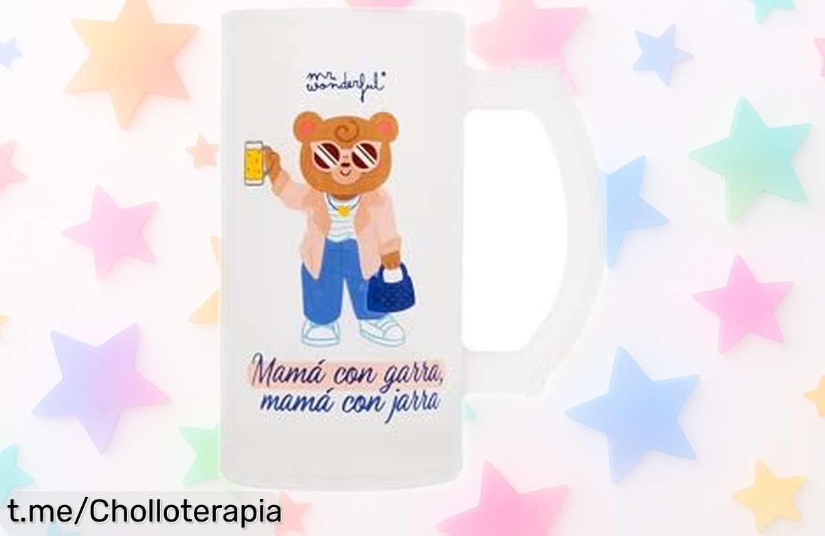 Jarra de vidrio Mr. Wonderful “Mamá con Garra, Mamá con Jarra”: ¡Una sonrisa para mamá a un precio nunca visto! Regala momentos de relax sin romper la hucha. ¡Cómprala ya!
