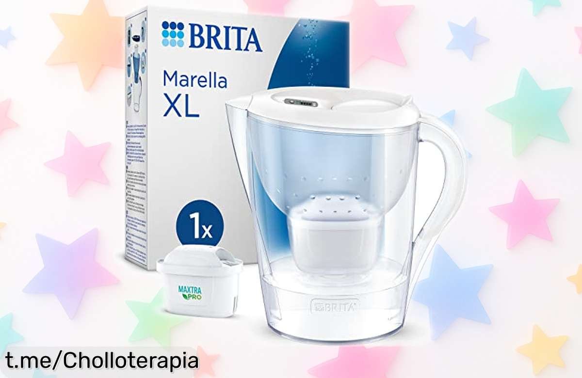 Jarra filtrante Brita Marella XL de 3,5 litros a precio loco: agua fresca y pura todos los días para toda la familia, ¡aprovéchalo antes de que se acabe!