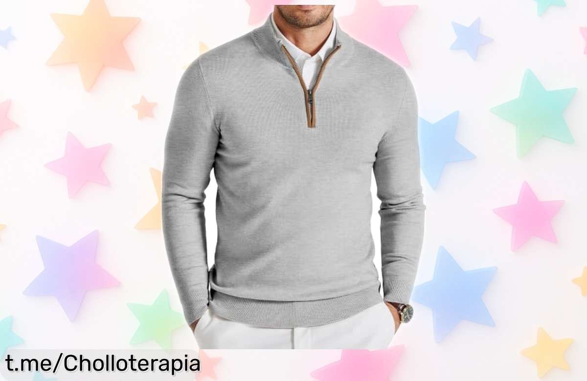 Jersey con cremallera COOFANDY para hombre, ligero y clásico a un precio de escándalo: renueva tu armario ahora y siéntete increíble cada día. ¡No te lo pierdas!