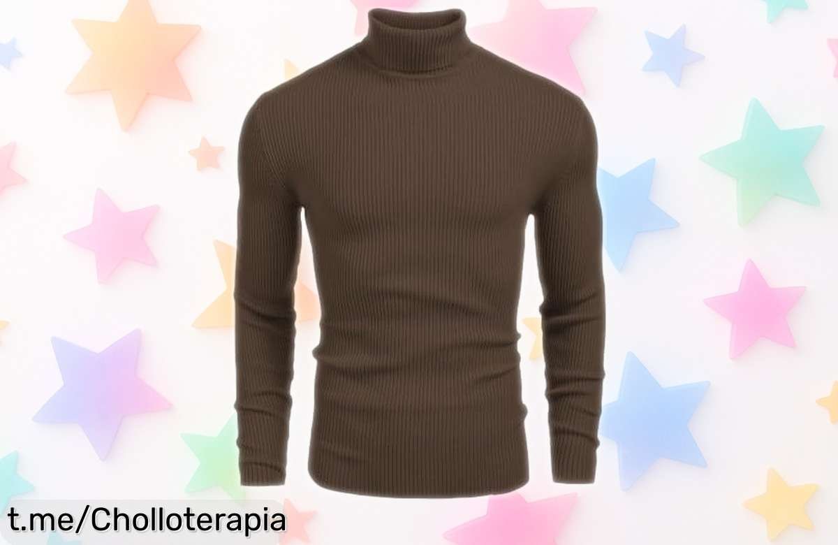 Jersey de cuello alto COOFANDY para hombre, ajuste perfecto y precio loco ¡No te quedes sin él, es el básico que tu armario necesita!
