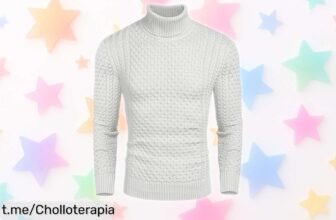 Jersey de cuello vuelto COOFANDY para lucir increíble y calentito, ¡ahora a precio tirado! Aprovecha este ofertón y renueva tu armario sin complicaciones.