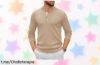 Jersey de manga larga COOFANDY con cuello henley a precio loco: renueva tu estilo hoy y deslumbra con elegancia sin complicaciones. ¡No te quedes sin el tuyo!
