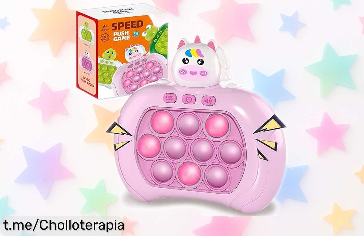 Juego de burbujas antiestrés super divertido para grandes y chicos, ¡una oferta insuperable que te hará reír y disfrutar al máximo! ¿A qué esperas para llevarlo a casa?