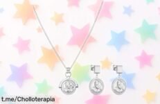Juego de collar y pendientes Purelei con colgante de moneda, un super chollo que hará brillar tu estilo como nunca. ¡No te quedes sin el tuyo antes que se agoten!