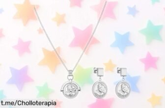 Juego de collar y pendientes Purelei con colgante de moneda, un super chollo que hará brillar tu estilo como nunca. ¡No te quedes sin el tuyo antes que se agoten!