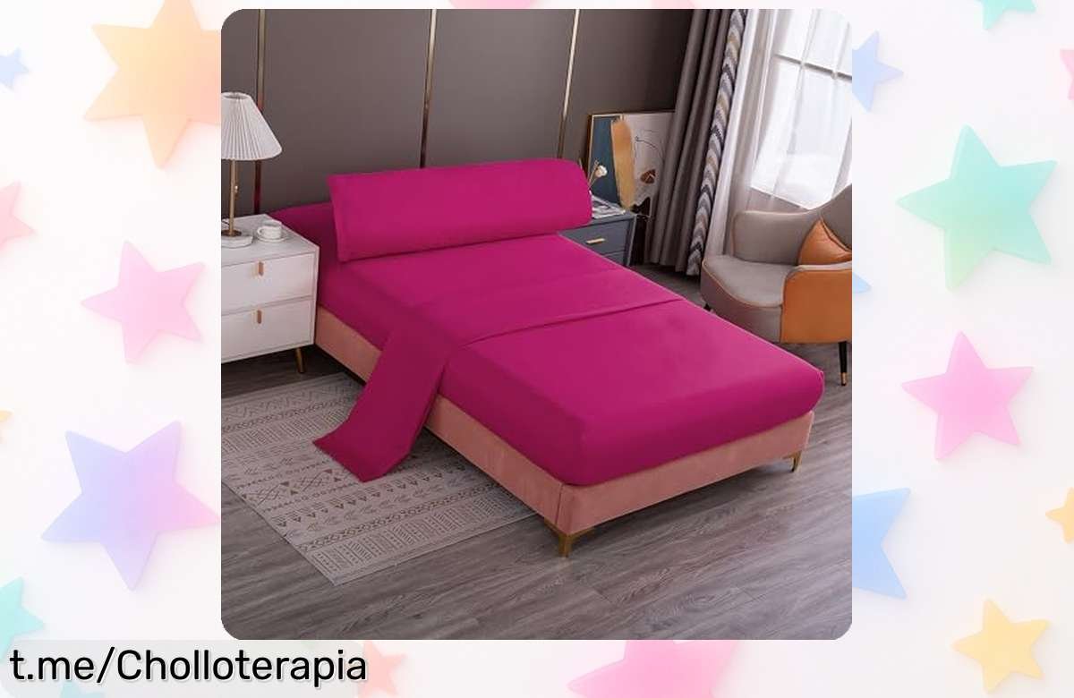 Juego de sábanas 3 piezas Meishida a un precio loco, renueva tu cama sin esfuerzo y dale ese toque especial que buscar mientras duermes profundamente. ¡No te lo pierdas!