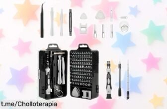 Kit de destornilladores de precisión con 115 piezas: ¡un ofertón para que arregles lo que quieras y repares tus cosas favoritas sin pensarlo! Aprovecha esta oportunidad ya mismo.