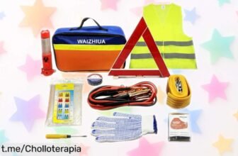 Kit de emergencia para el coche WAIZHIUA con 12 piezas esenciales a un precio increíble, no te arriesgues en la carretera, ¡hazte con él antes de que se agote!
