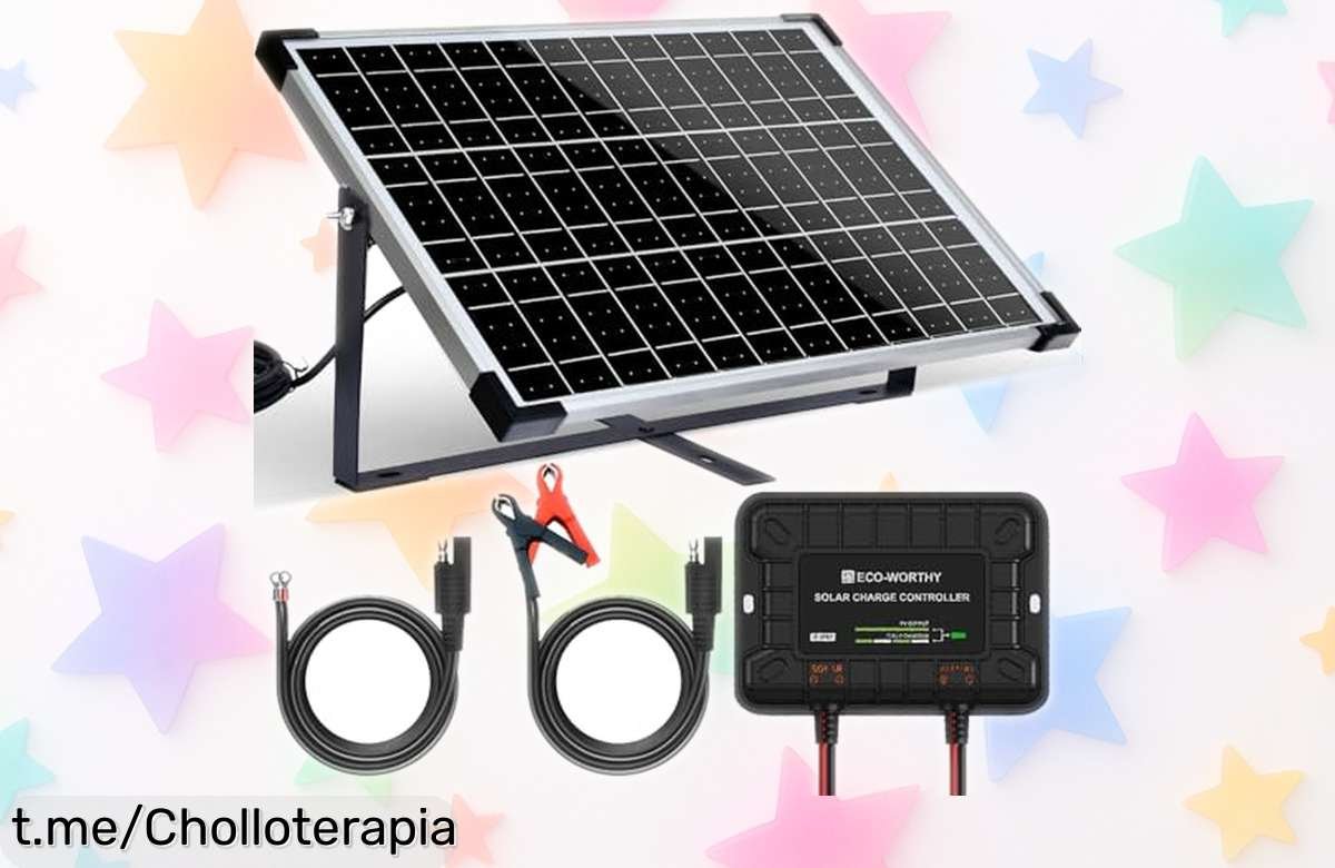 Kit solar ECOWORTHY 12V 25W: convierte la energía del sol en potencia para tu coche o barco y llévatelo a un precio loco que no volverás a encontrar. ¡Aprovecha esta oportunidad!