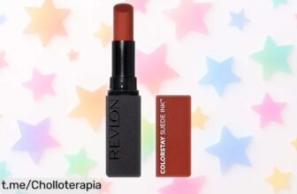 Labial mate Revlon ColorStay Suede Ink que no se va, ahora a precio de escándalo: no te quedes sin tu tono brutal y deslumbra con sonrisas inolvidables.