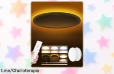Lámpara LED de techo Tyreses ultrafina y regulable, ¡ofertón para que tu hogar brille! No te quedes sin la tuya: ilumina tus momentos con calidez desde el sofá.
