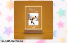 Lámpara LED personalizada con foto y nombres, el detalle que emociona a tan solo un precio loco ¡No dejes pasar esta oportunidad única para iluminar tu hogar!