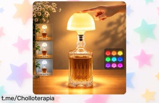Lámpara LED recargable USBC con luz regulable y 7 colores, ¡un ofertón ideal para crear ambiente en terrazas! No dejes pasar esta oportunidad única de iluminar tus momentos especiales.