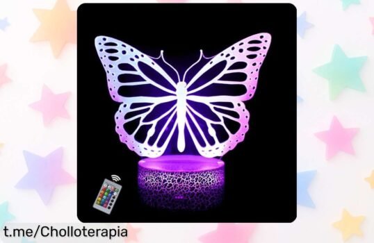 Lámpara de ilusión 3D INTUPGD con mariposa: conviértete en el rey de los regalos a un precio escandaloso que iluminará sonrisas y llenará de magia cualquier rincón. ¡No te lo pierdas!