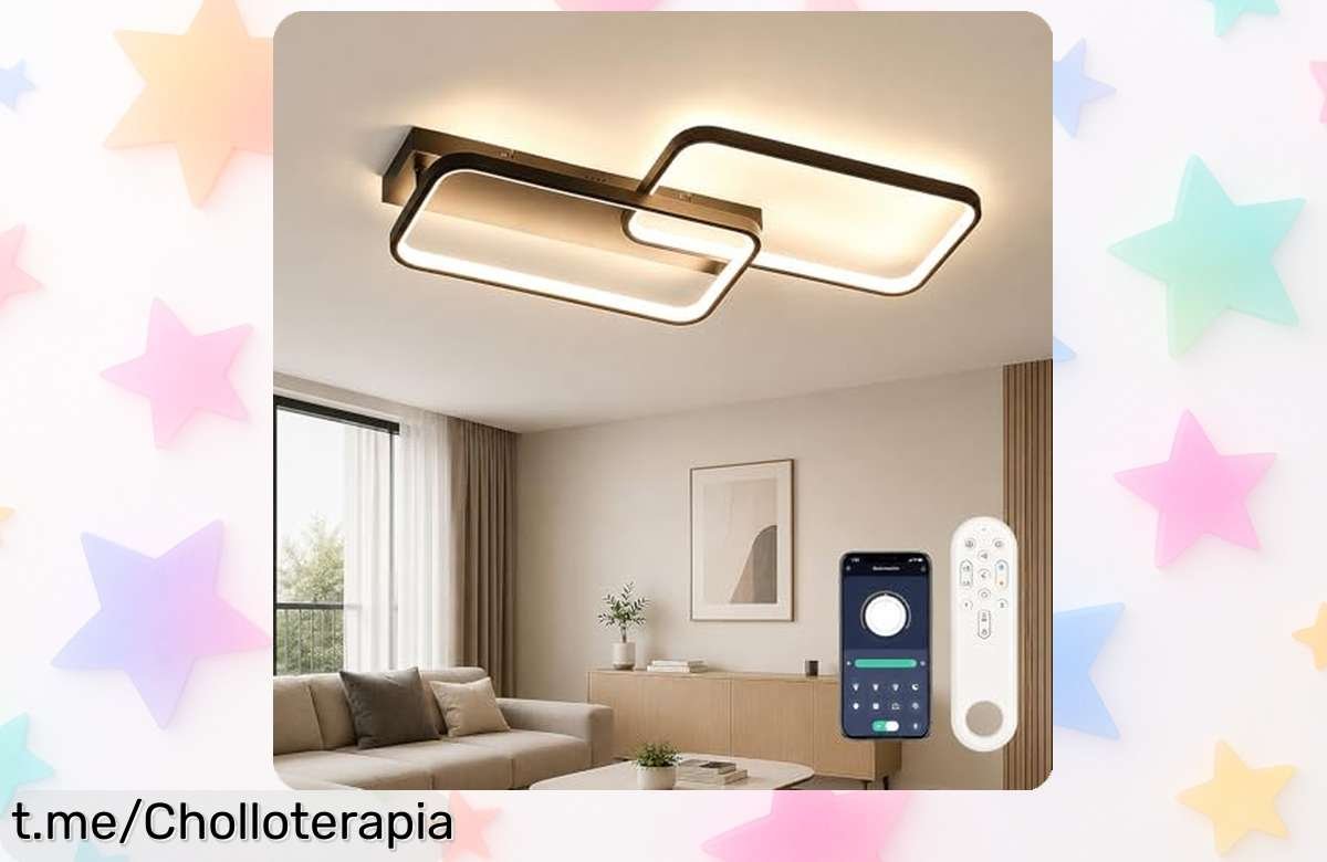 Lámpara de techo LED Otren con mando a distancia, el super chollo que ilumina tu hogar y se adapta a ti. ¡No dejes pasar esta oportunidad única!
