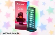 Lámpara gaming Nanoleaf Hub con soporte para auris y mando: sincroniza con tu música a un precio rebajado que no podrás dejar escapar, ¡deja que brille tu setup ya!