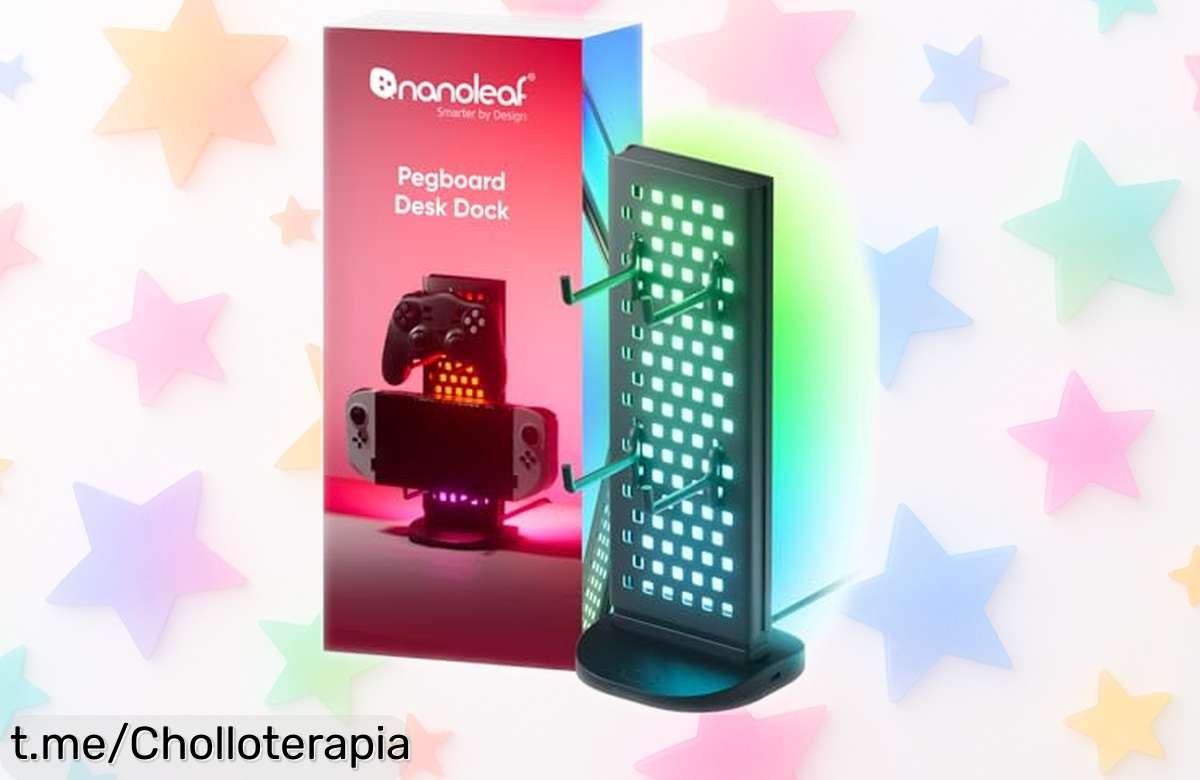 Lámpara gaming Nanoleaf Hub con soporte para auris y mando: sincroniza con tu música a un precio rebajado que no podrás dejar escapar, ¡deja que brille tu setup ya!
