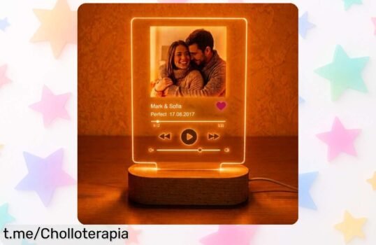 Lámpara personalizable Wanapix con tu foto o canción favorita a precio de escándalo, ¡regalazo que ilumina tus recuerdos y hace sonreír!