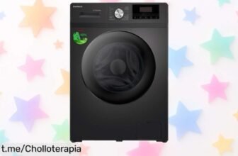Lavadora frontal Corberó CLT905XVIN de 9kg con motor inverter y función vapor a un precio de ganga que no puedes dejar escapar para lucir tu ropa impecable.
