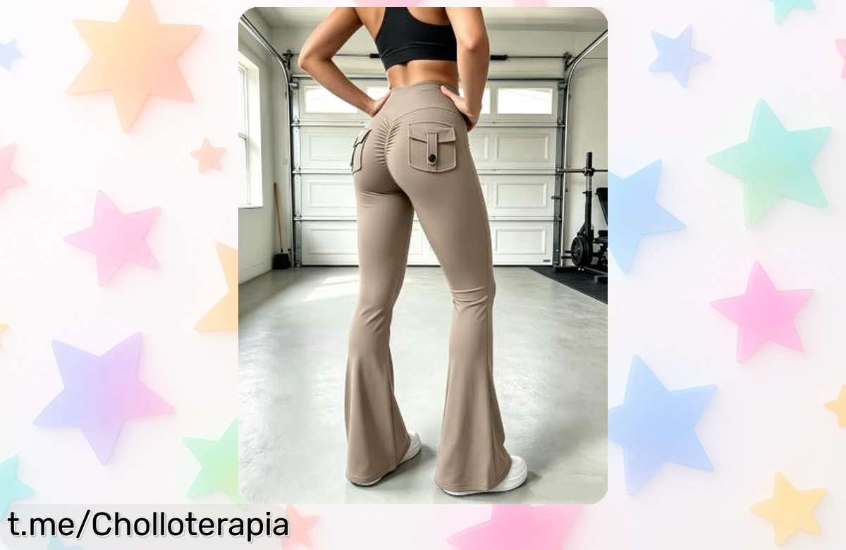 Leggings de yoga para mujer que levantan el culo y realzan las curvas, ahora a un precio loco ¡No te quedes sin ellos! Perfectos para brillar en cada movimiento.