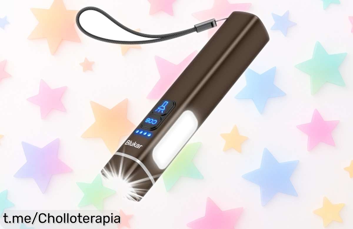 Linterna LED Blukar 2026: diseño chulísimo y brillo regulable a un precio de locura que no querrás perderte. ¡Hazla tuya antes que se acabe!