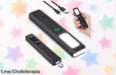 Linterna LED recargable HOTUT: luminosa y práctica para tus aventuras, ¡aprovéchate de esta oferta increíble que no podrás creer!