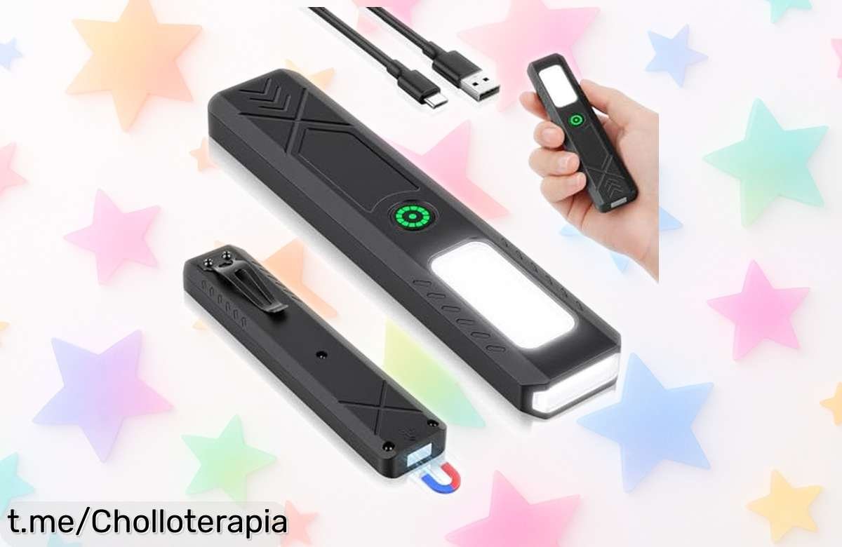 Linterna LED recargable HOTUT: luminosa y práctica para tus aventuras, ¡aprovéchate de esta oferta increíble que no podrás creer!