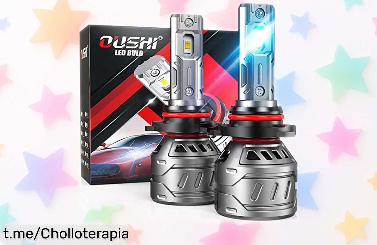 Lleva tu coche al siguiente nivel con las bombillas LED OUSHI HB3 9005, pack de 2 super blancas que brillan a precio loco; ¡no te quedes sin ellas y sorprende en la carretera!