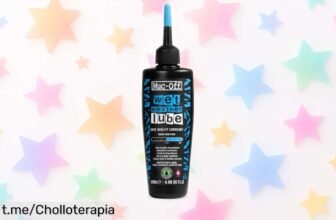 Lubricante de cadena MucOff para lluvia y barro: precio loco en un ofertón que hará tus cambios más suaves. ¡No te quedes sin el tuyo, la aventura espera!