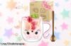 Lujosa taza de gato Ecooe GWKAC03C que mantiene tus bebidas a la temperatura perfecta ¡y viene con cuchara! No te pierdas este precio increíble, dale un toque especial a cada sorbo.