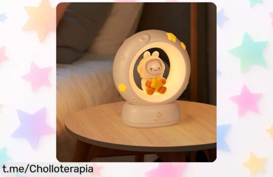 Luz nocturna recargable Annmore con diseño de conejito, un ofertón para iluminar las noches mágicas de tu bebé sin complicaciones. ¡Aprovecha esta oportunidad única!