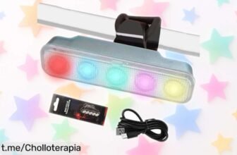 Luz trasera recargable para bici con 4 modos y carga USB a un precio de locura, ¡no pierdas la oportunidad de rodar seguro y brillar en cada ruta!
