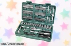 Maletín Mannesmann M29166 de 130 piezas para solucionar cualquier problema al mejor precio; ¡no te quedes sin el tuyo y dale caña a esos arreglos!