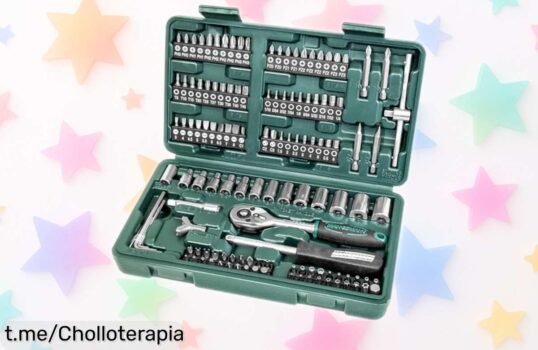 Maletín Mannesmann M29166 de 130 piezas para solucionar cualquier problema al mejor precio; ¡no te quedes sin el tuyo y dale caña a esos arreglos!
