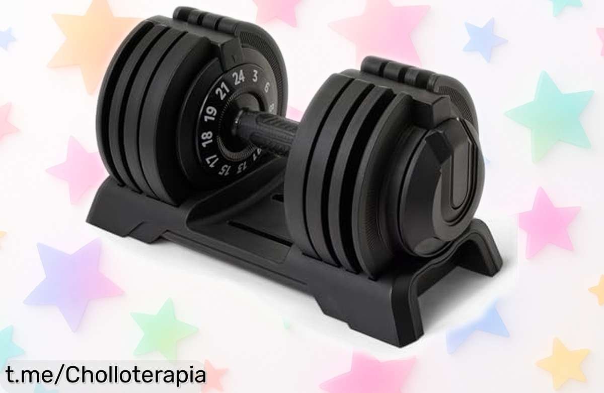 Mancuerna ajustable Amazon Basics de 24 kg a un precio loco que hará volar tus entrenamientos: ¡entrena como nunca y aprovecha esta oferta inesperada ya!