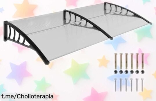 Marquesina Outsunny para puertas y ventanas: Protege del sol y la lluvia con un ofertón increíble que no querrás dejar pasar, ¡haz de tu hogar un refugio ya!