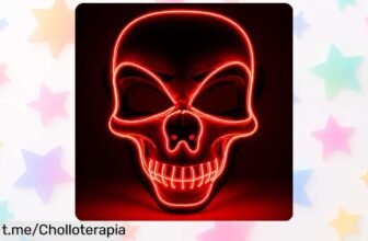 Máscara LED de calavera TK Gruppe Timo Klingler: El detallazo luminoso a precio loco que hará que todas las miradas sean para ti en Halloween o carnavales. ¡No te quedes sin la tuya!