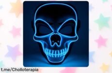 Máscara LED de calavera TK Gruppe Timo Klingler, el accesorio que brilla en cualquier fiesta y ahora a un precio increíble que no querrás dejar escapar.