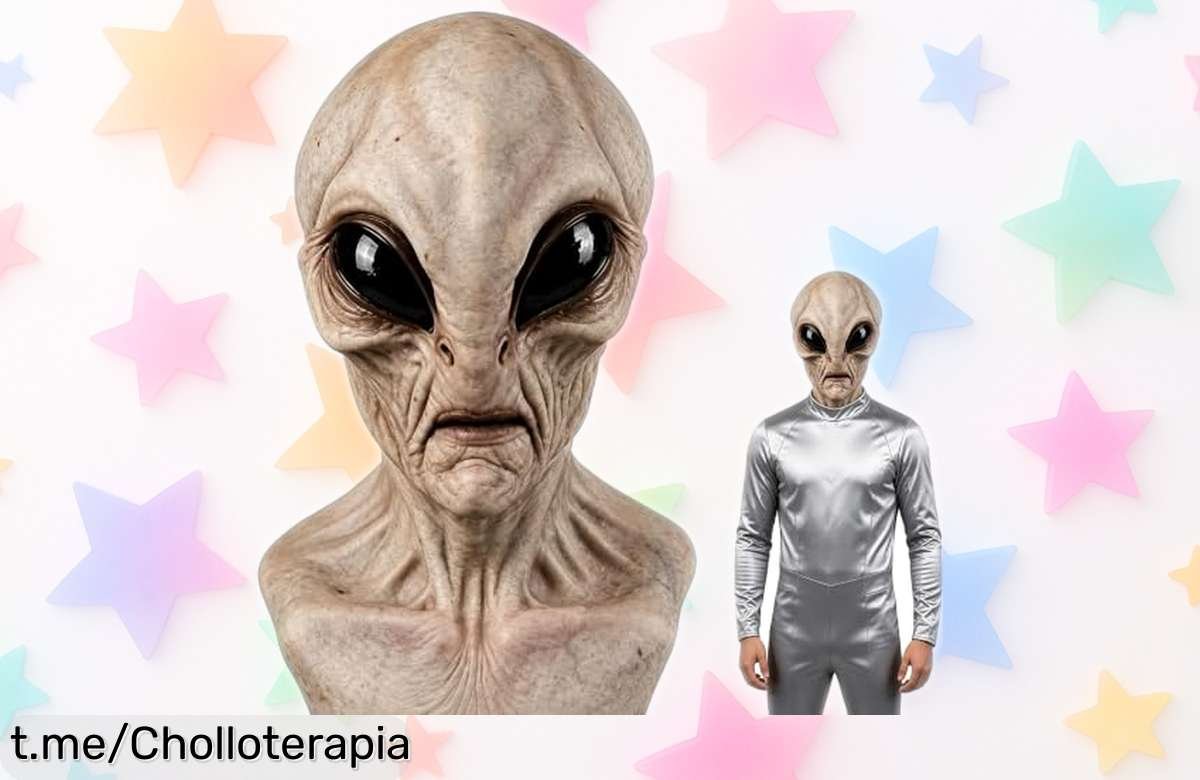 Máscara de Alien Vibbang que asusta y sorprende en fiestas, ¡rebajada para tus locuras de Halloween! No te quedes sin la tuya y desata la diversión ahora mismo.