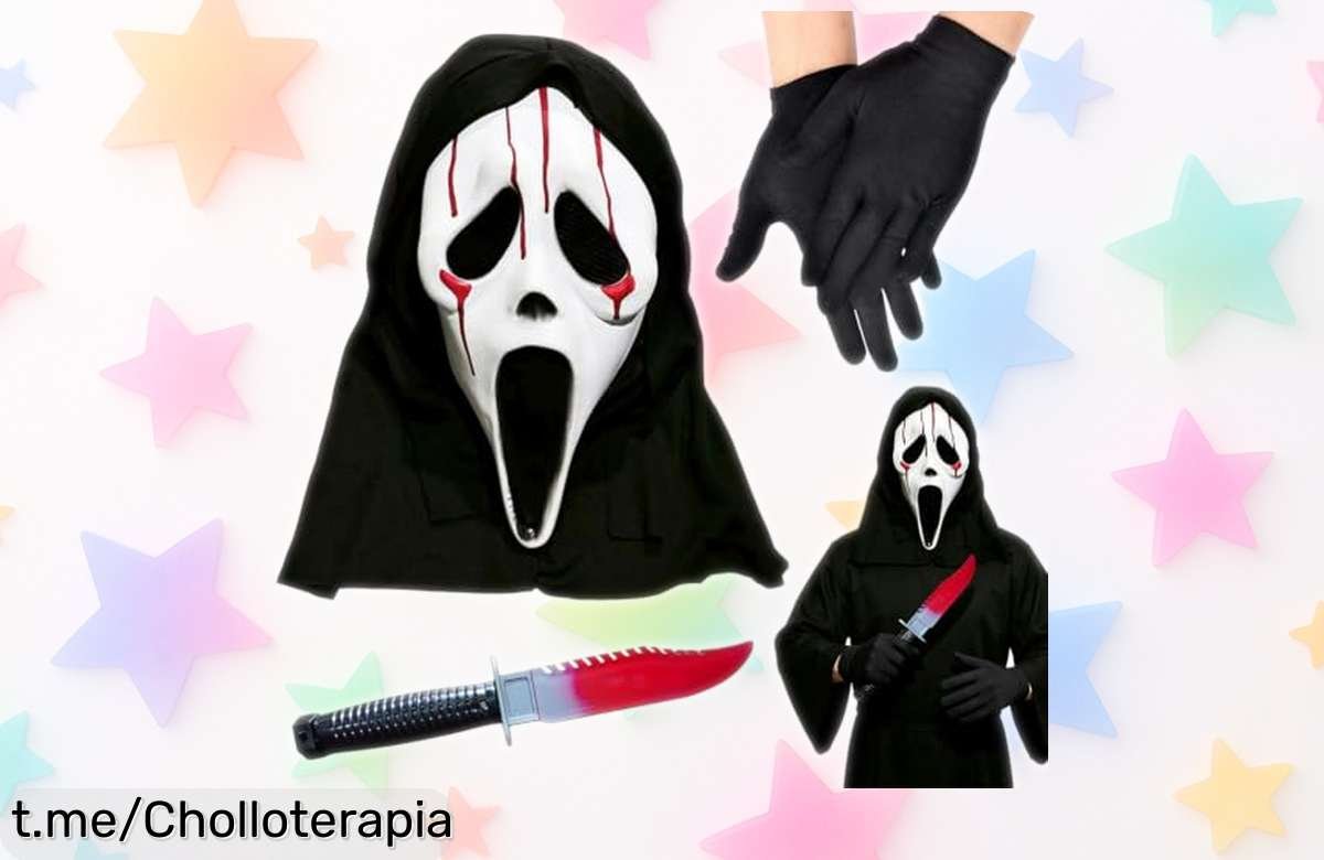 Máscara de asesino Ghost Face en látex ultra realista, perfecta para arrasar en fiestas y eventos terroríficos ¡Aprovecha este precio loco y haz que todos se queden sin palabras!