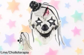 Máscara de payaso terrorífico MIFKLMV con un realismo que flipas, una oportunidad única para asustar en fiestas. ¡No te quedes sin la tuya y convierte tus momentos en pura adrenalina!