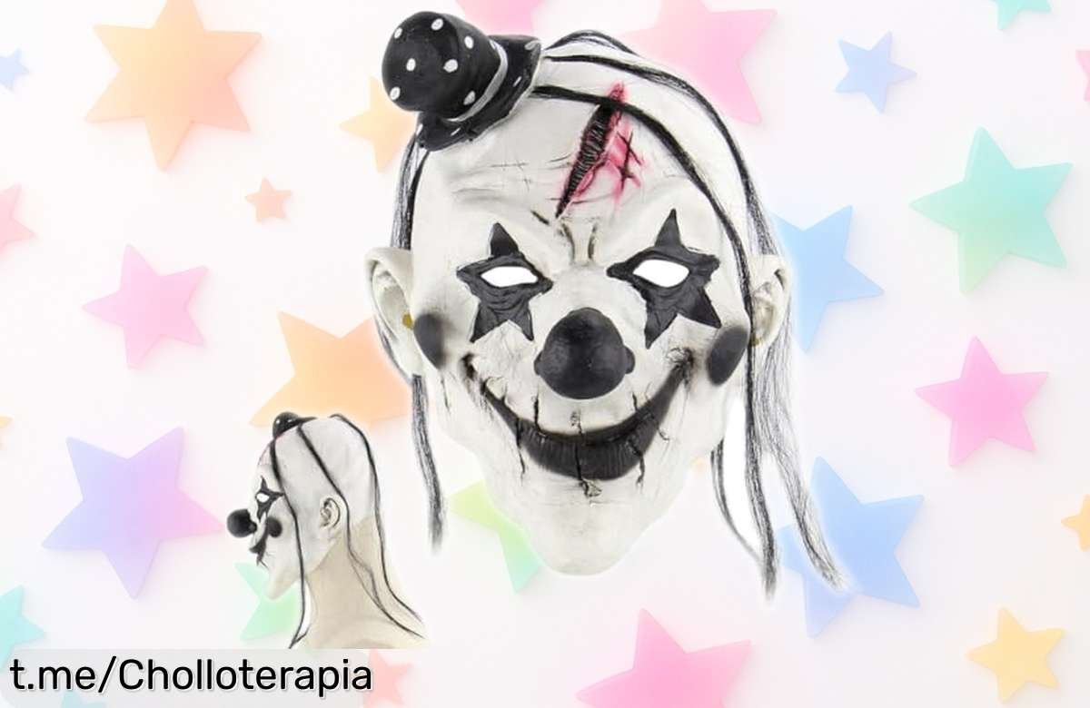 Máscara de payaso terrorífico MIFKLMV con un realismo que flipas, una oportunidad única para asustar en fiestas. ¡No te quedes sin la tuya y convierte tus momentos en pura adrenalina!