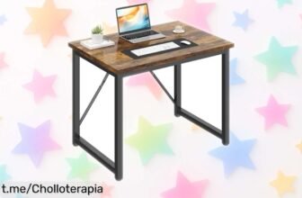 Mesa escritorio pequeña JUMMICO a precio loco, ideal para tu rincón de estudio. Aprovecha esta oportunidad y dale vida a tu espacio, ¡no te lo puedes perder!