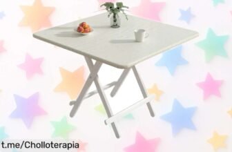Mesa plegable de madera CAMPING, chollazo para picnics y comidas en casa a precio rebajado ¡Aprovecha esta oportunidad única antes que se acabe!