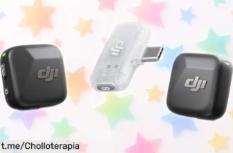 Micrófono inalámbrico lavalier DJI Mic Mini, ¡super chollo con 300 m de alcance y grabación sin ruidos! No te quedes sin el tuyo y mejora tus vlogs hoy.