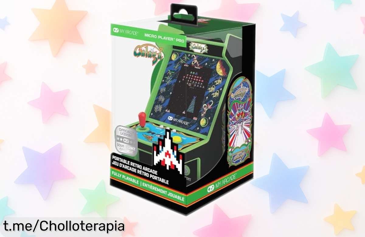 Mini arcade portátil MY ARCADE DGUNL4195 con Galaga y Galaxian, ¡nunca había sido tan fácil jugar en cualquier lugar! Aprovecha este chollo antes de que se agote.