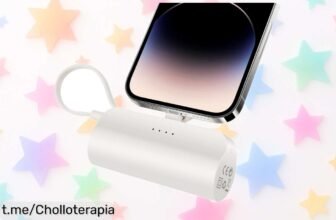 Mini batería portátil de 4500 mAh con cable tipo C: ¡re carga tu energía donde quieras a un precio de escándalo que no querrás perderte!