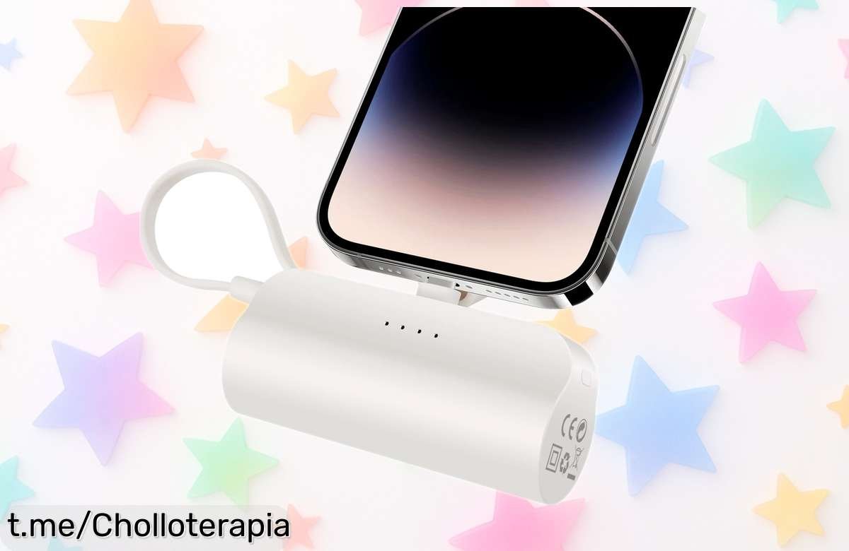 Mini batería portátil de 4500 mAh con cable tipo C: ¡re carga tu energía donde quieras a un precio de escándalo que no querrás perderte!